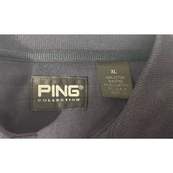 Ping  3-Button Short Sleeve Polo Shirt, Blue, Size XL, New - Picture 6 of 9